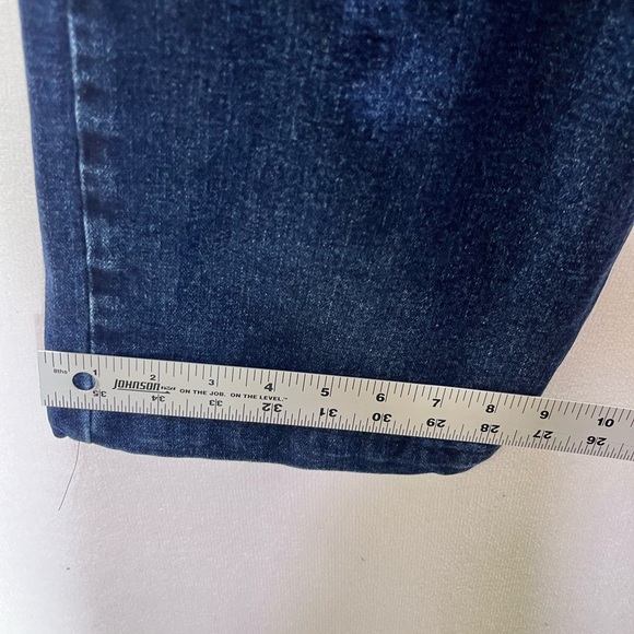 Wrangler Relaxed Boot Cut Jeans Mens 40/28 Short Hemmed Denim Blue Work 1981 - Picture 6 of 10